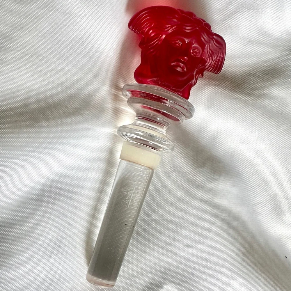 Versace Red and Clear Wine Stopper